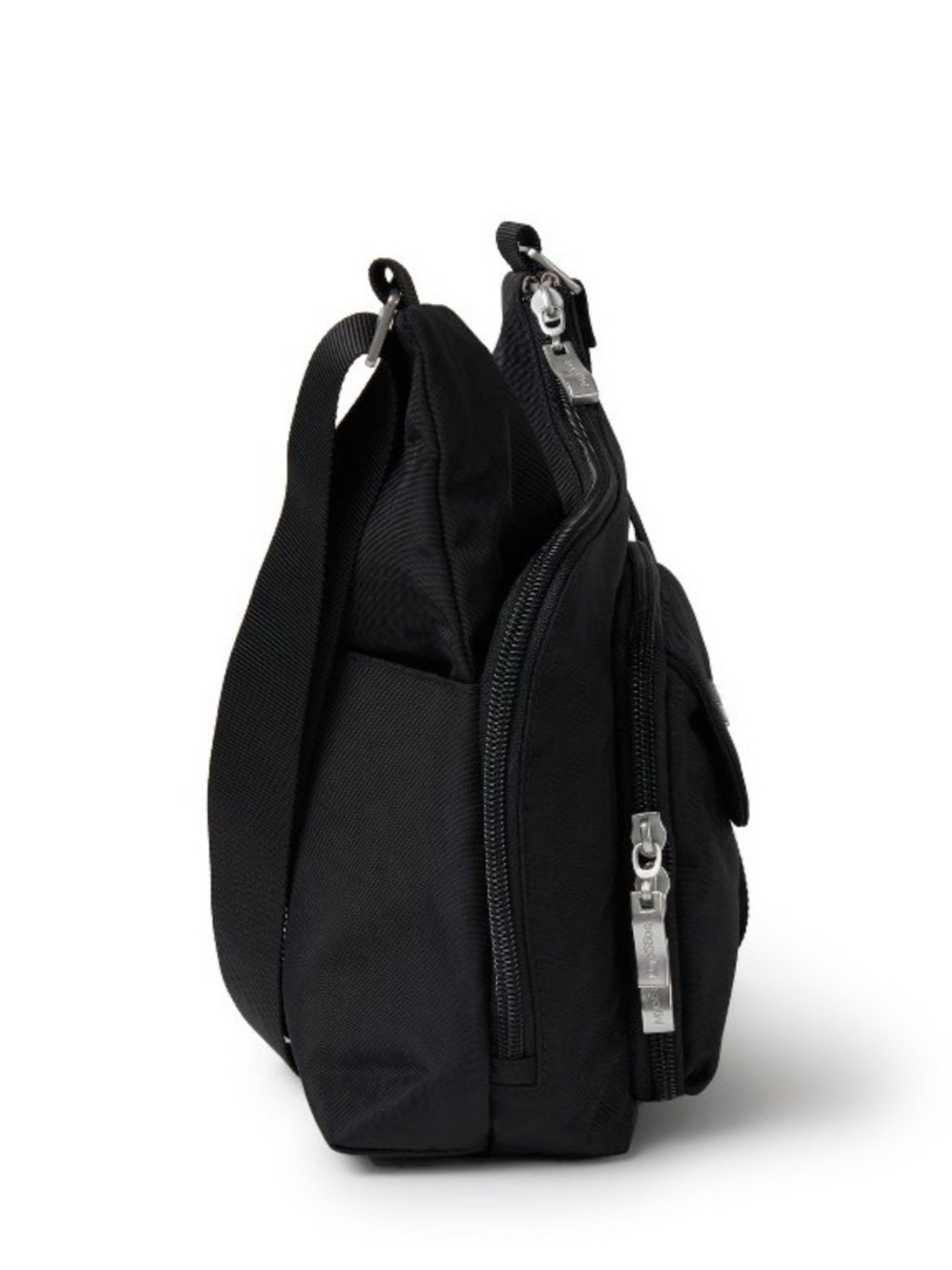 Baggallini Black Legacy Cross Cross Compact Nylon Crossbody - Picture 3 of 16